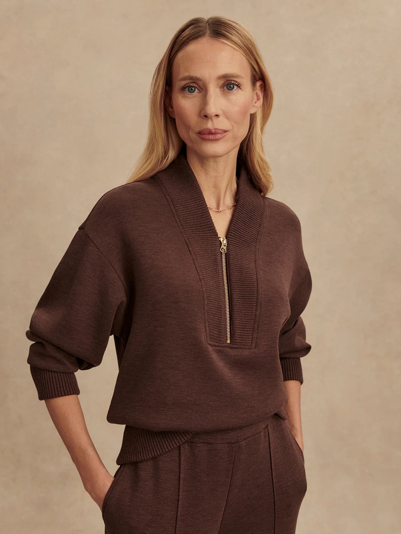 Sally Half Zip Sweat Set