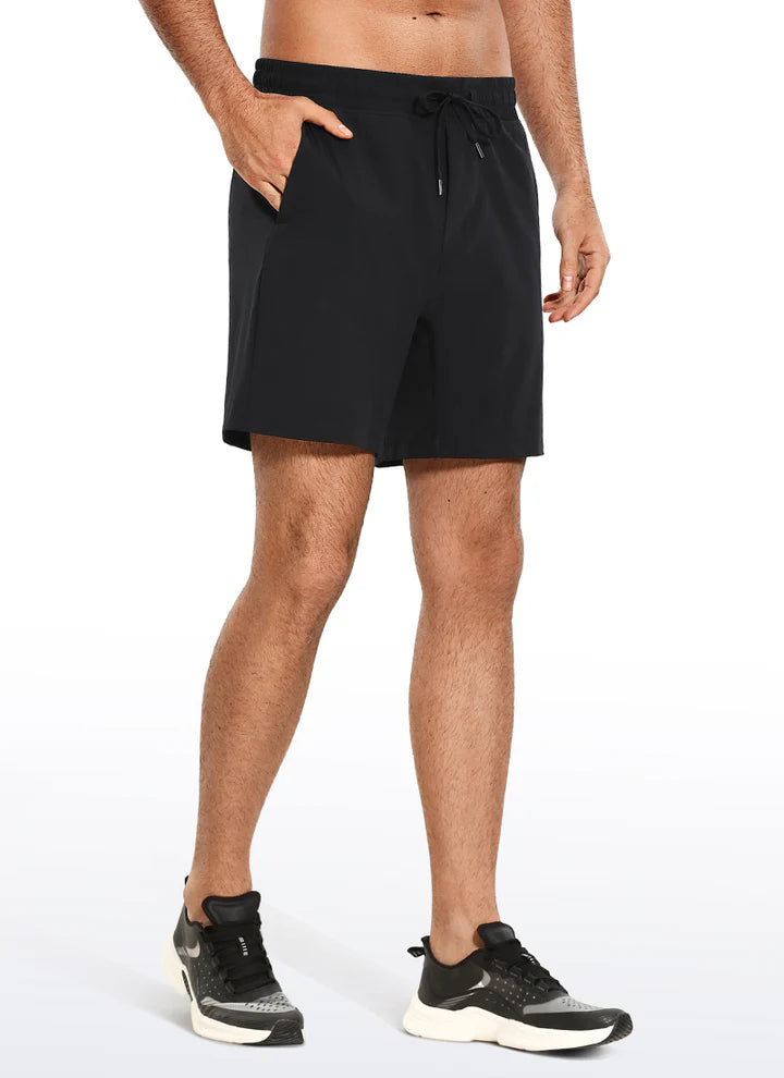 Feathery-Fit Athletic Shorts
