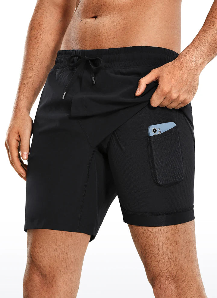 Feathery-Fit Athletic Shorts