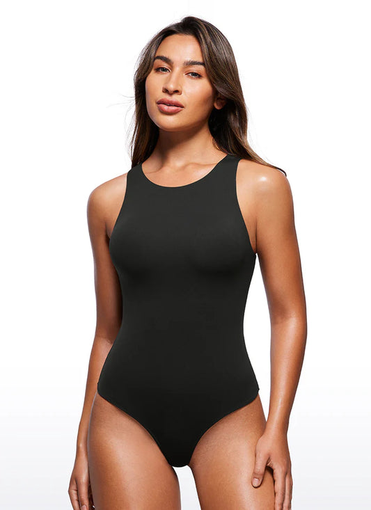 Butterluxe High Neck Racerback Bodysuit