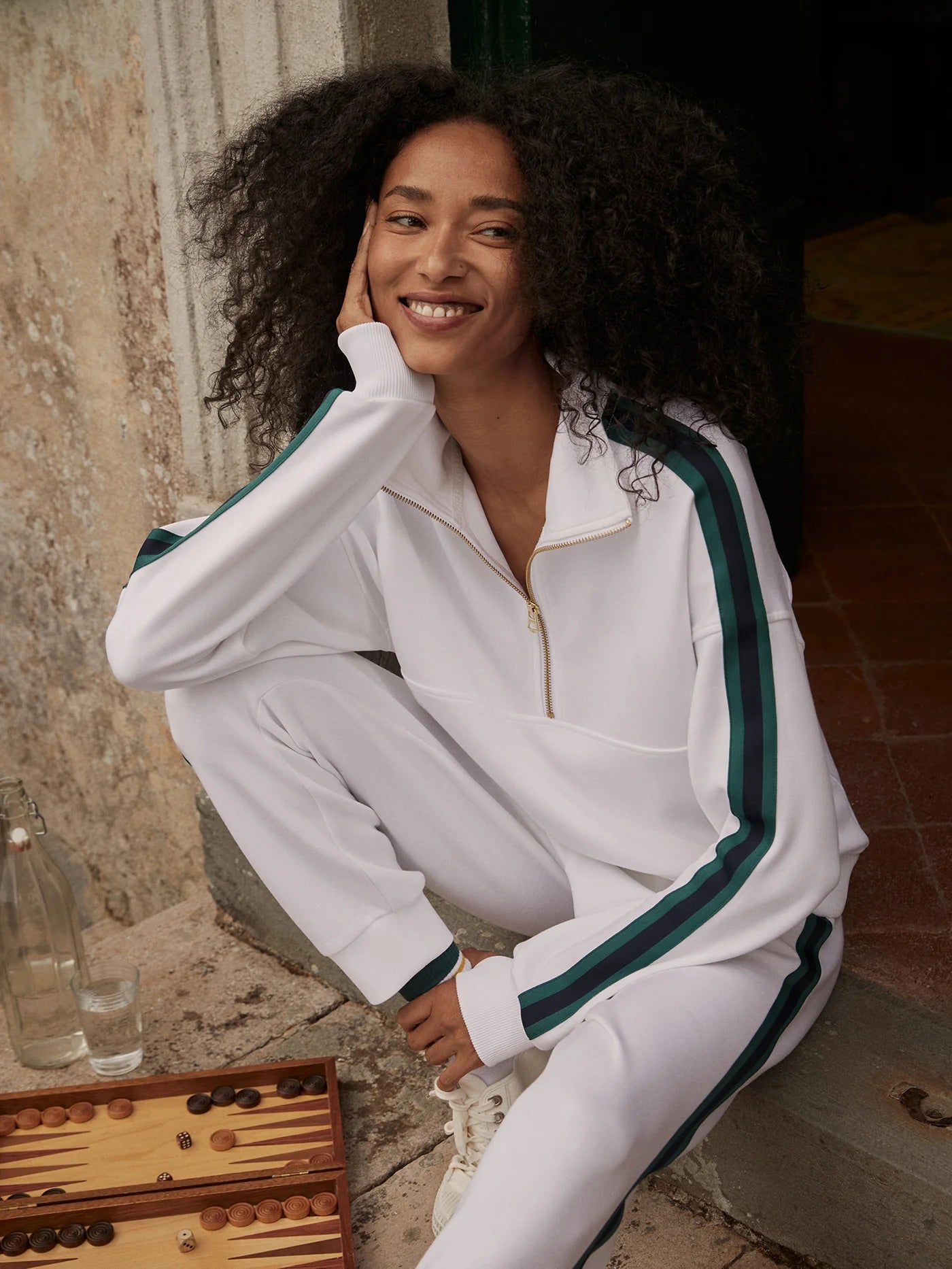 Raymar Half Zip Stripe Set