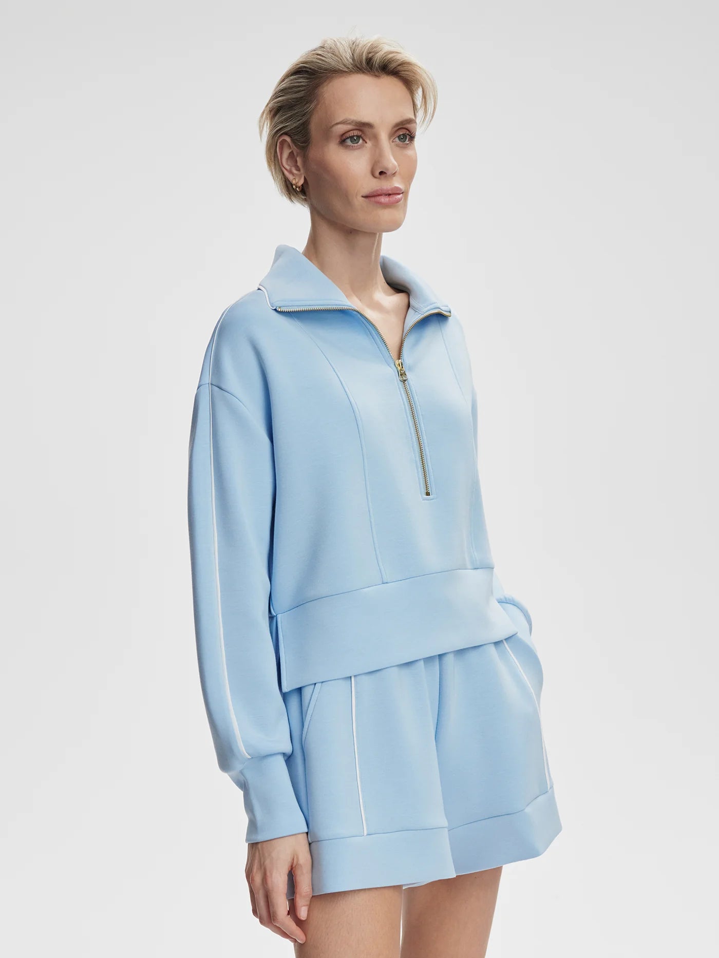 Davenport Half Zip Airy blue